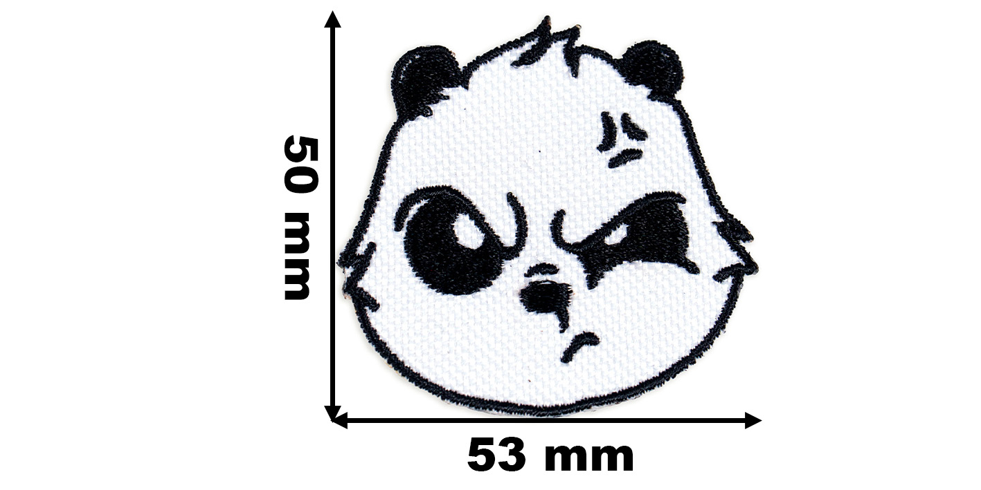 Naszywka naprasowanka panda głowa